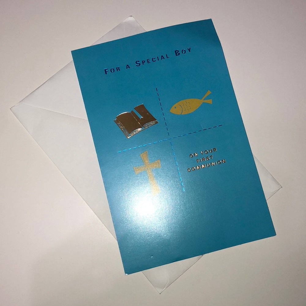 Boys Communion Card